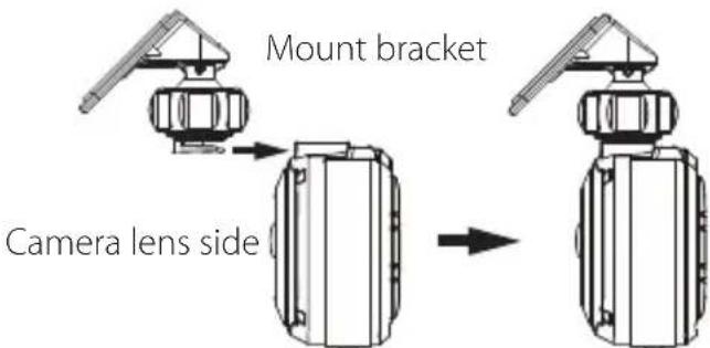 KENWOOD DRV410 - Attach the device to the mount bracket. (accessory) - 1