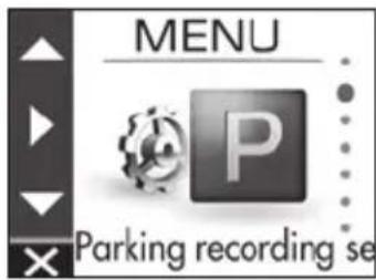 KENWOOD DRV410 - Use the [] / [] buttons to select an item and then press the [MENU/OK] button. - 2