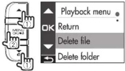 KENWOOD DRV410 - Operation with the Playback Menu - 1