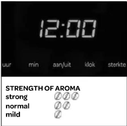 INVENTUM KZ718D - setting the time and programming automatic brewing - 1