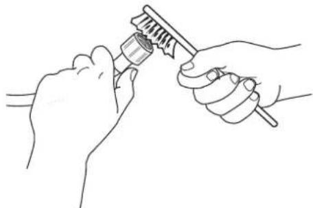 WHIRLPOOL AWG 912 SPRO - LIMPIEZA DE LOS FILTROS DE MALLA DE LA MANGUERA DE AGUA - 2