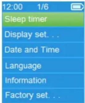 LENCO XEMIO767 BT - Menu de configuration - 1