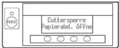 CITIZEN CTS851II - Beheben einer Cuttersperre (1) - 1