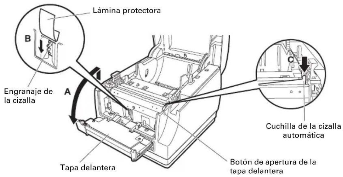 CITIZEN CTS851II - Desbloqueo de la cizalla (2) - 1