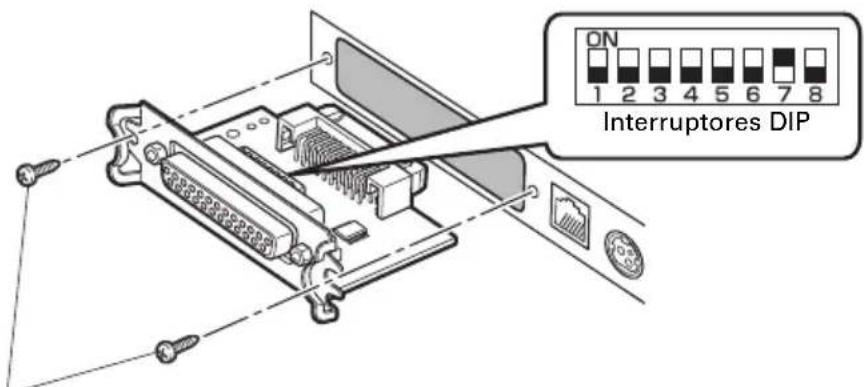 CITIZEN CTS851II - Ajuste de los interruptores DIP en la placade de interfaz série - 1
