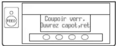 CITIZEN CTS851II - Déverrouillage d'un verrou du système de découpe (1) - 1