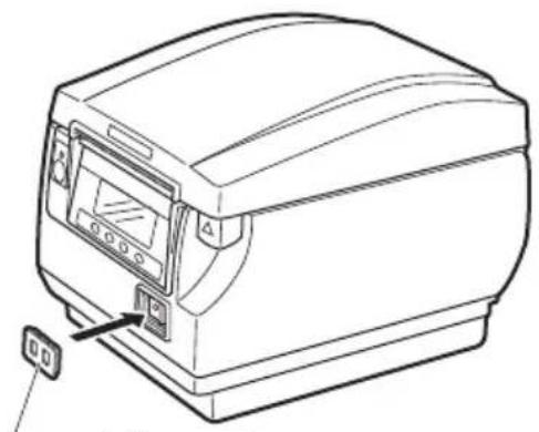 CITIZEN CTS851II - Fixation du capot du commutateur d'alimentation - 1