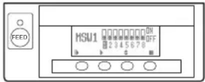 CITIZEN CTS851II - Modalità di impostazione DIP-switch virtuale - 1
