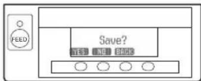 CITIZEN CTS851II - Save settings menu - 1