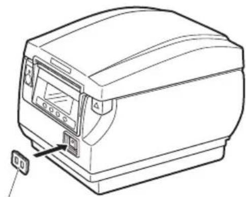 CITIZEN CTS851II - Colocación de la tapa del interruptor de alimentación - 1