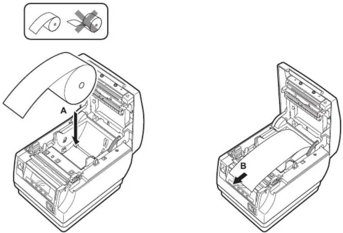 CITIZEN CTS851II - Chargement du papier - 2