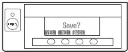 CITIZEN CTS851II - Menu di salvataggio impostazioni - 1