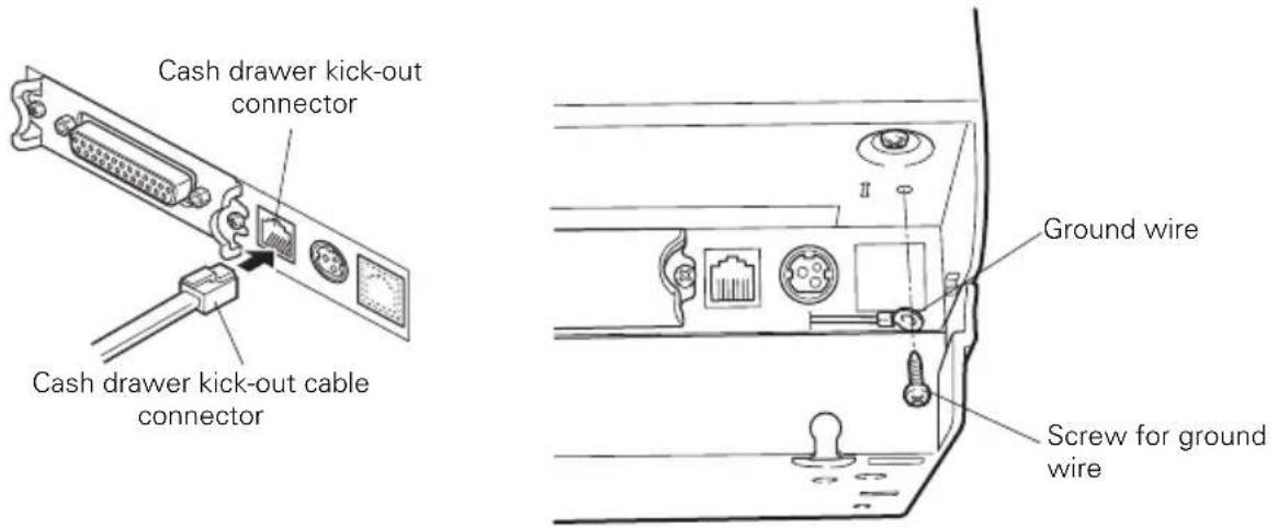 CITIZEN CTS851II - Connecting the Cash Printer - 1