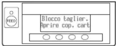 CITIZEN CTS851II - Rimozione del blocco del dispositivo di taglio (1) - 1