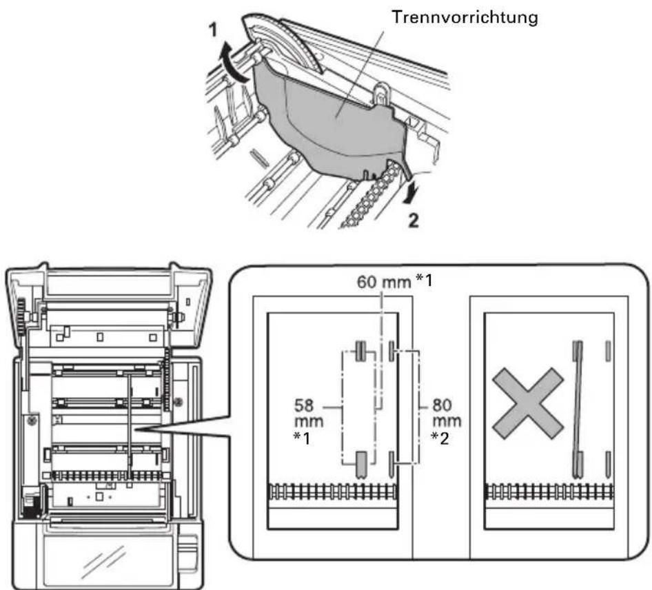 CITIZEN CTS801II - Trennvorrichtung für Papierrollen - 1