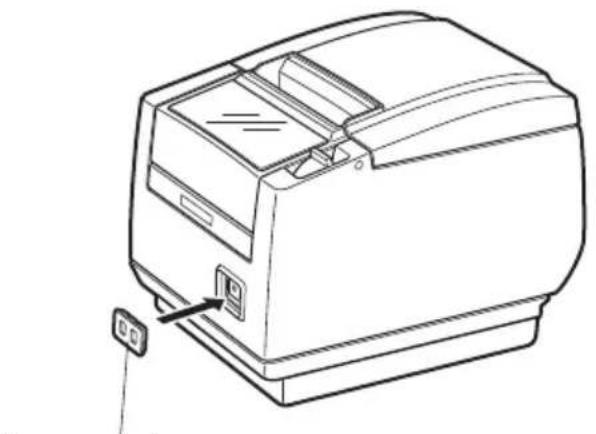 CITIZEN CTS801II - Attaching the Power Switch Cover - 1
