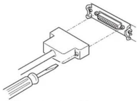 CITIZEN CTS801II - Branchement des câbles d'interface - 1
