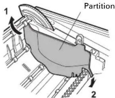 CITIZEN CTS801II - Partition pour rouleau de papier - 1