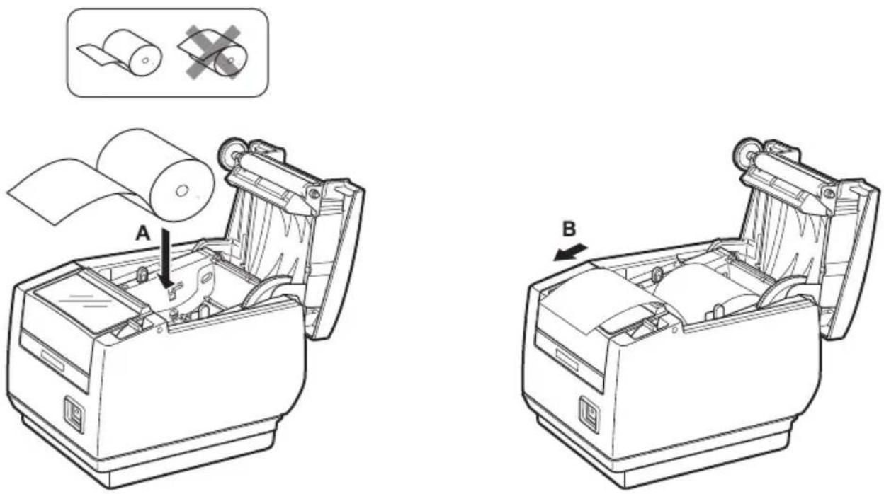 CITIZEN CTS801II - Loading Paper - 2