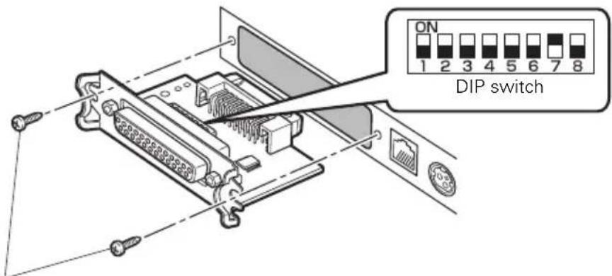 CITIZEN CTS801II - Setting the DIP Switch on the Serial Interface Board - 1