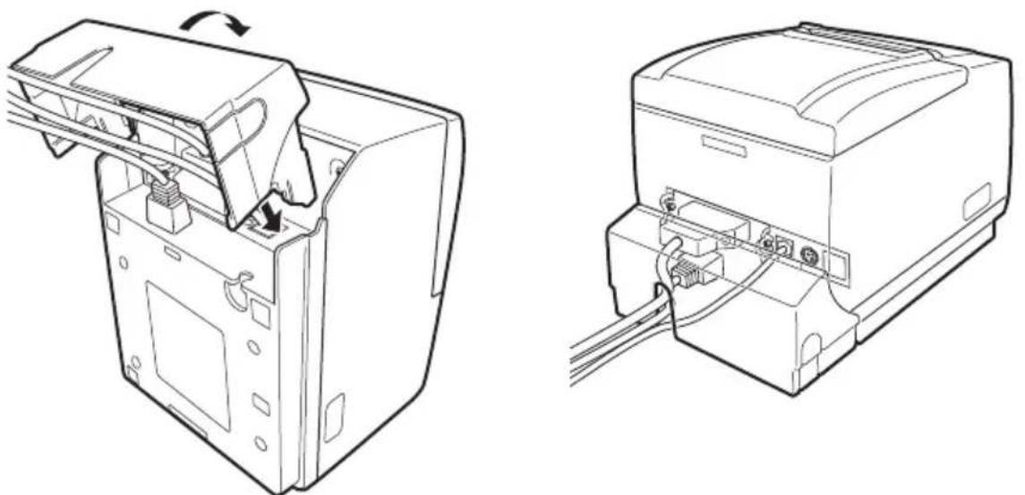 CITIZEN CTS801II - Fixation du capot d'interface - 1