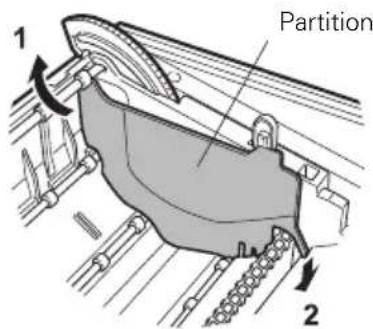CITIZEN CTS801II - Partition for Paper Roll - 1