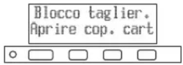 CITIZEN CTS801II - Rimozione del blocco del dispositivo di taglio (1) - 1