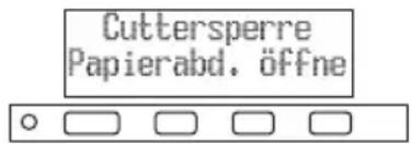 CITIZEN CTS801II - Beheben einer Cuttersperre (1) - 1