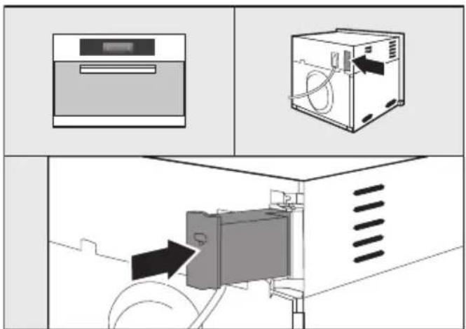 MIELE WMG823 WPS TDos Wifi - Emplacement du boitier du module : - 2