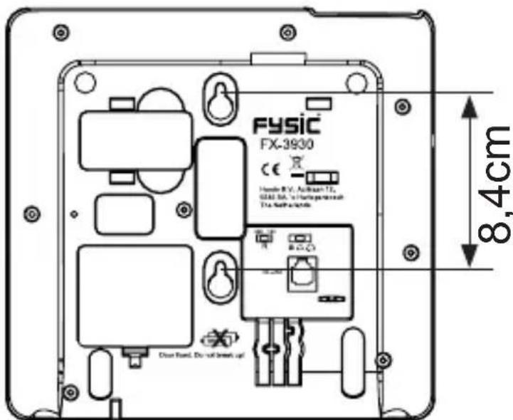 Fysic FX3930 - Bij wandmontage: - 1