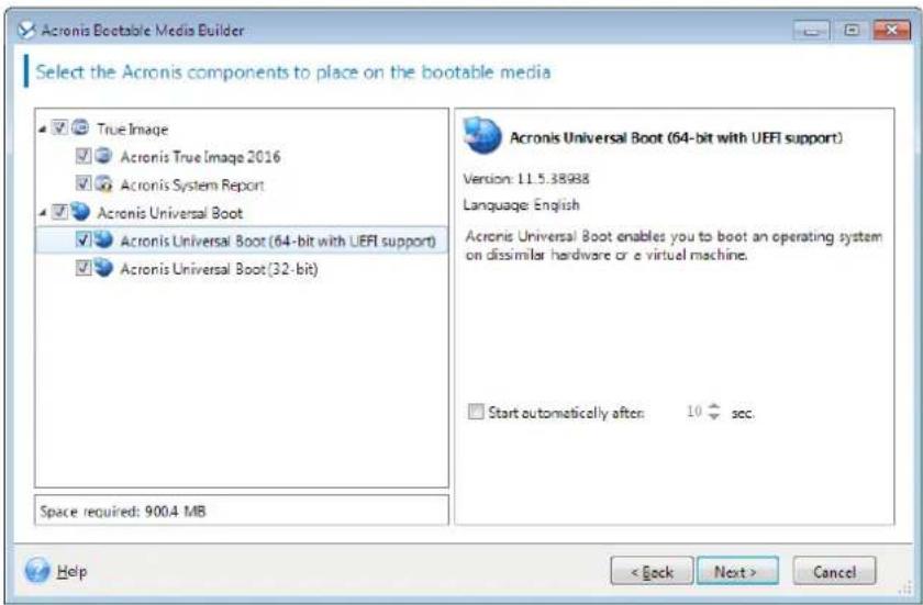 ACRONIS True Image 2018 - Pour créer un support acronis universal boot : - 2