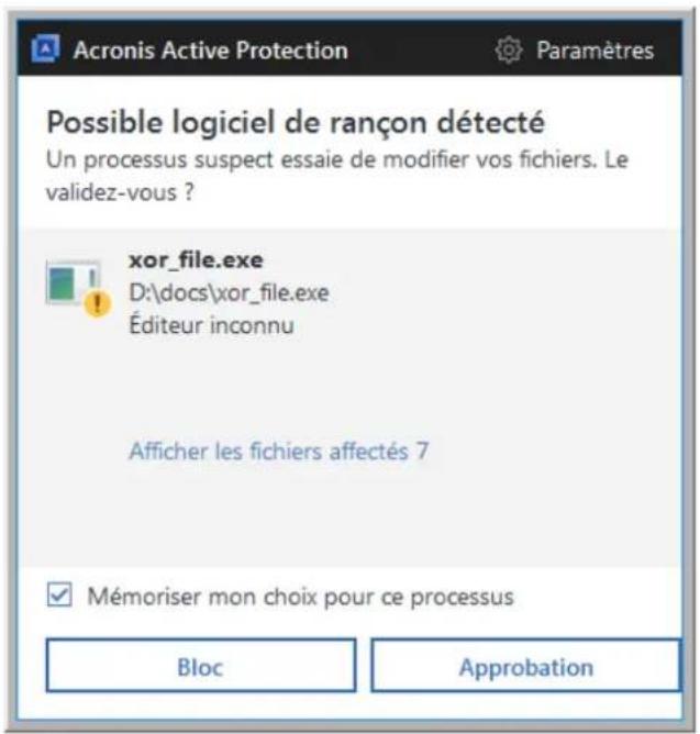 ACRONIS True Image 2018 - Protection des données contre les logiciels de demande de raison - 1
