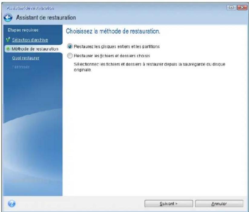 ACRONIS True Image 2018 - Pour restaurer notre système : - 2