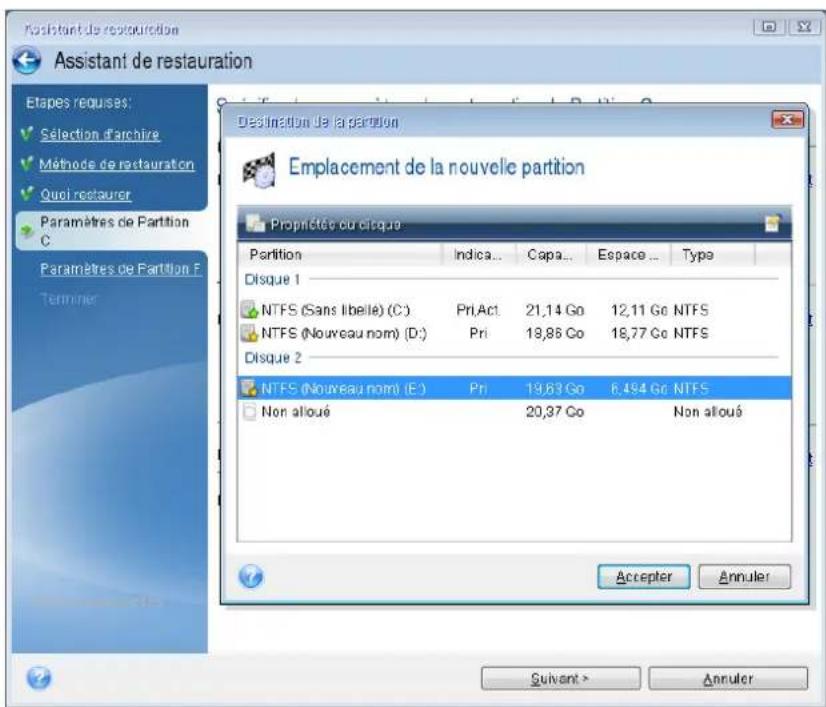 ACRONIS True Image 2018 - Pour restaurer votre système sur un nouveau disque : - 3