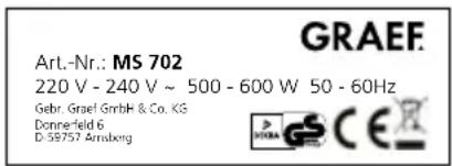 GRAEF MS 703 - Contents - 1
