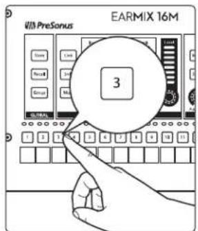 PRESONUS EarMix 16M - Création, modification ou identification d'un groupe : - 3