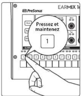 PRESONUS EarMix 16M - Pour mémoriser une nouvelle scène : - 2
