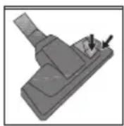 BEKO VCC 5325 AR - Ajuste da escova para parquet/carpetes - 1