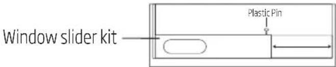 BEKO BEPB09C - Install the exhaust duct into the window - 1