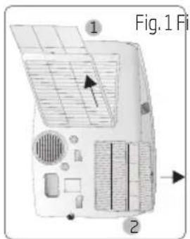 BEKO BEPB09C - Remove the air filter - 1