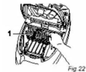 ROTEL Eco - Changing the motor protection filter - 1