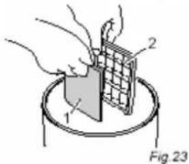 ROTEL Eco - Changing the motor protection filter - 2