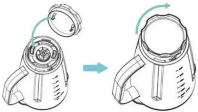 ROTEL U452EU1 - Désassembler le bol de conservation sous vide - 4