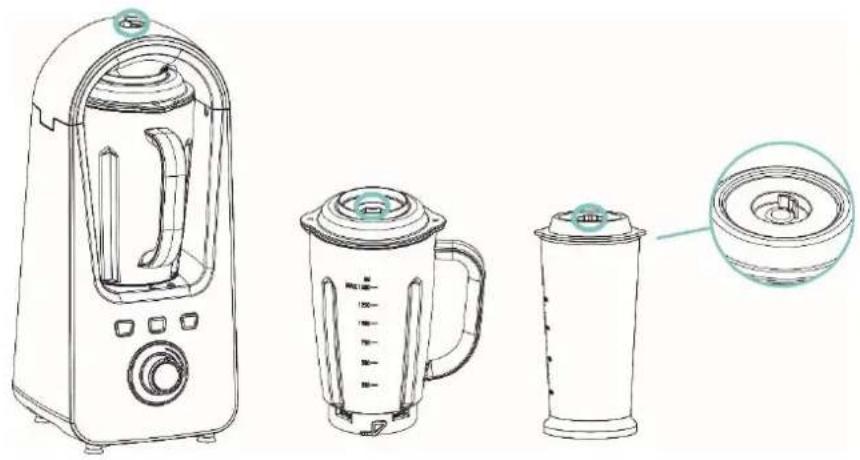 ROTEL U452EU1 - • COME DISASSEMBLARE IL FRULLATORE SOTTOVUOTO - 1
