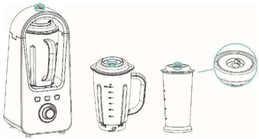 ROTEL U452EU1 - • DÉSASSEMBLER LE MÉLANGEUR SOUS VIDE - 1