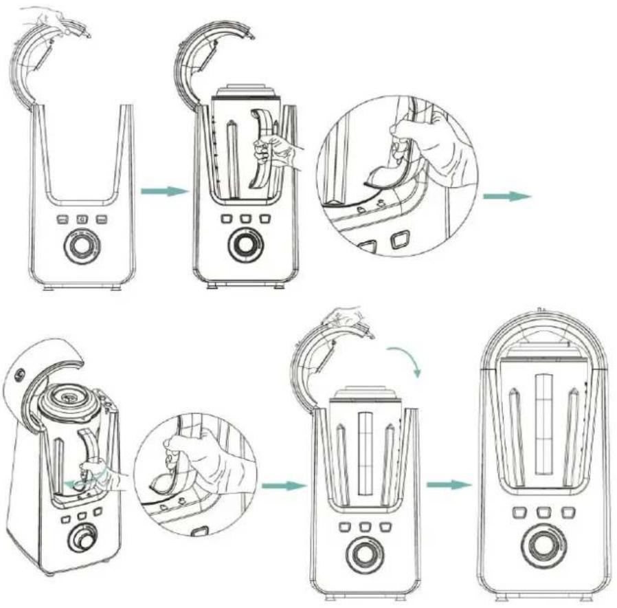 ROTEL U452EU1 - Assemblare il bicchiere da conservazione sottovuoto - 4