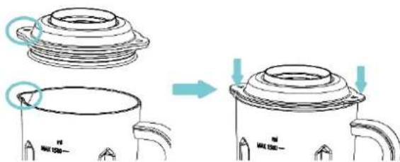 ROTEL U452EU1 - Zusammenbauen des Deckels - 3