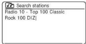 ROBERTS R100 - Recherche d'une station de radio par nom - 9