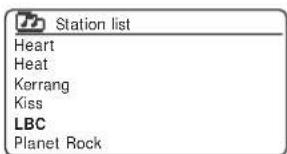 ROBERTS R100 - Sélection d'une station de radio DAB - 5
