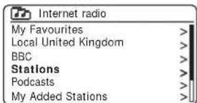 ROBERTS R100 - Sélection d'une station de radio par genre - 6
